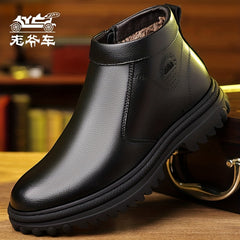 Men's High Top Slip On Boots Smart Casual Walking Shoes