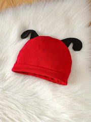 2pcs Baby Girls Ladybug Romper & Hat Set