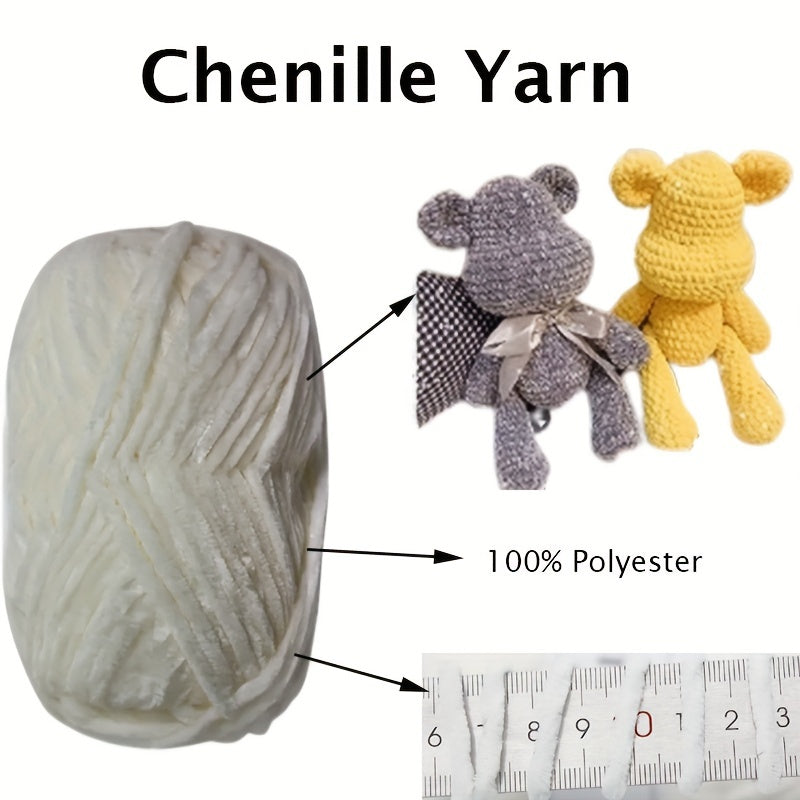 3 x 150g Hand Knitting 100% Polyester Yarn Milk Cotton - Hats Bags Trinkets