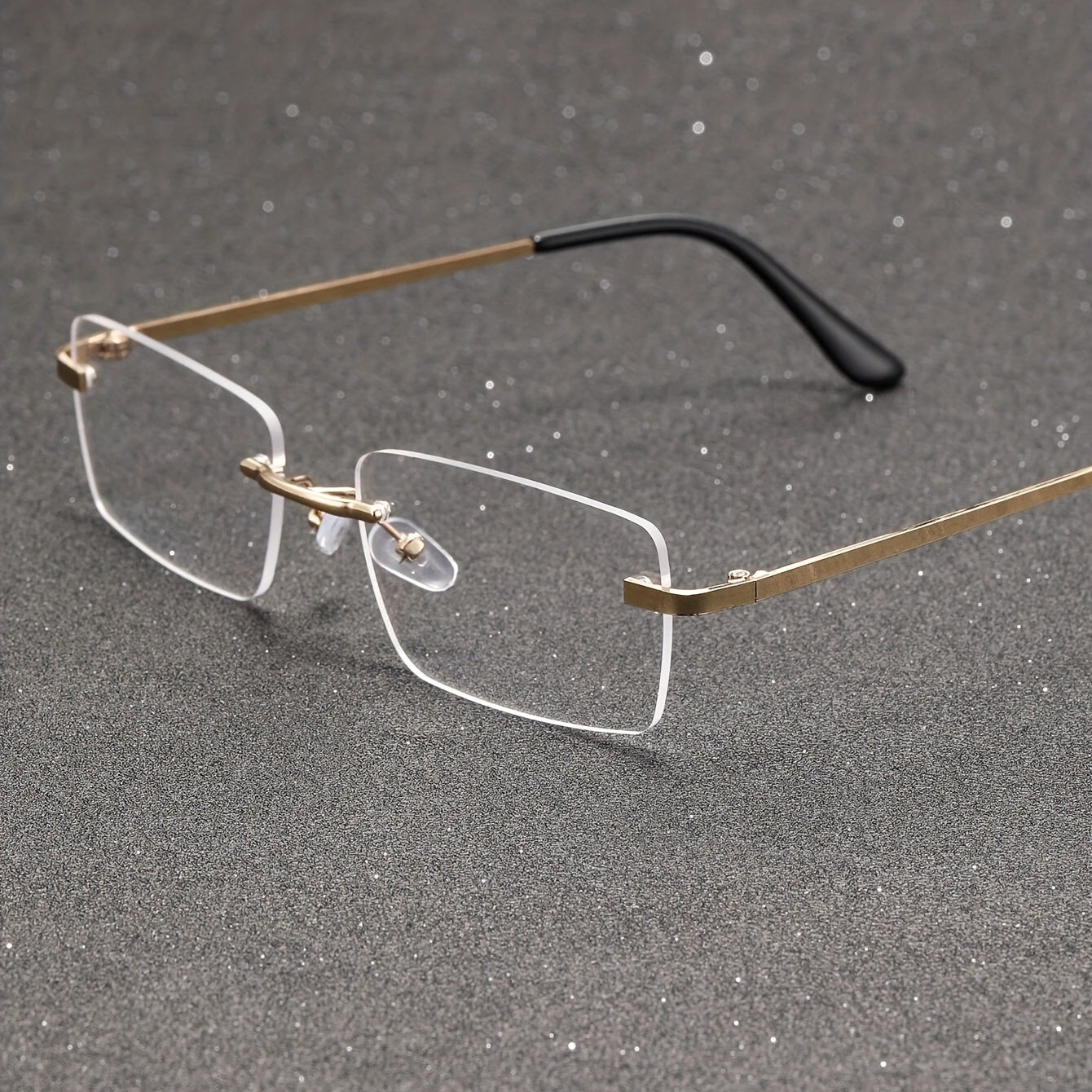 Metal Rimless Eyeglasses for Men
