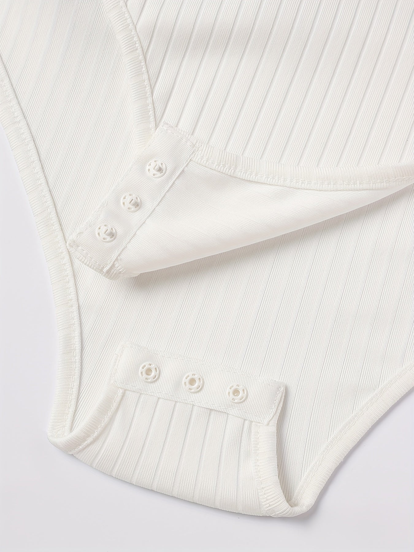 Basic Bodysuit V Neck Short Sleeve