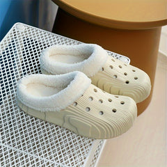 Boys Fleece House Shoes Non Slip Soft Bottom Winter Walking Shoes