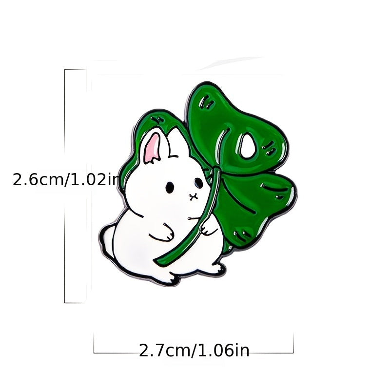 Girls Brooch Set Cartoon Bunny Camera Sunflower Leaf Flower Pins