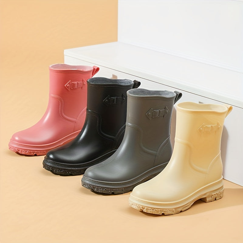 Women's Waterproof Wear-resistant Rain Boots Comfortable Anti Slip Outdoor