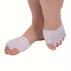 2pcs Silicone Forefoot Pads Toe Separator Massage Forefoot Pad