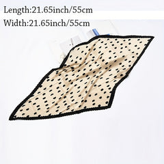 Polka Dot Bandana Neckerchief Scarf Head Wrap Vacation Accessory