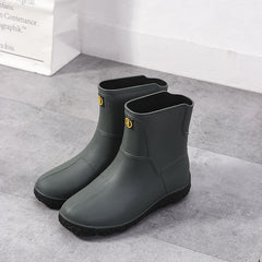 Men's Waterproof Knee High Rain Boots for Outdoor Working Fishing