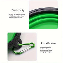 Outdoor Folding Bowl Car Folding Bowl Slow Food Bowl Portable Water Cup Pet