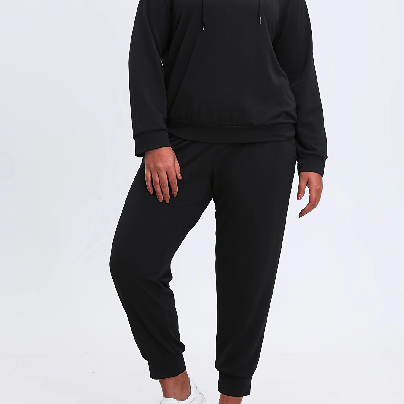 Solid Hoodie & Joggers 2 Piece Set