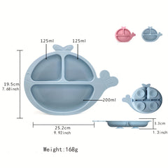 Whale Silicone Suction Cups For Toddlers Self Feeding