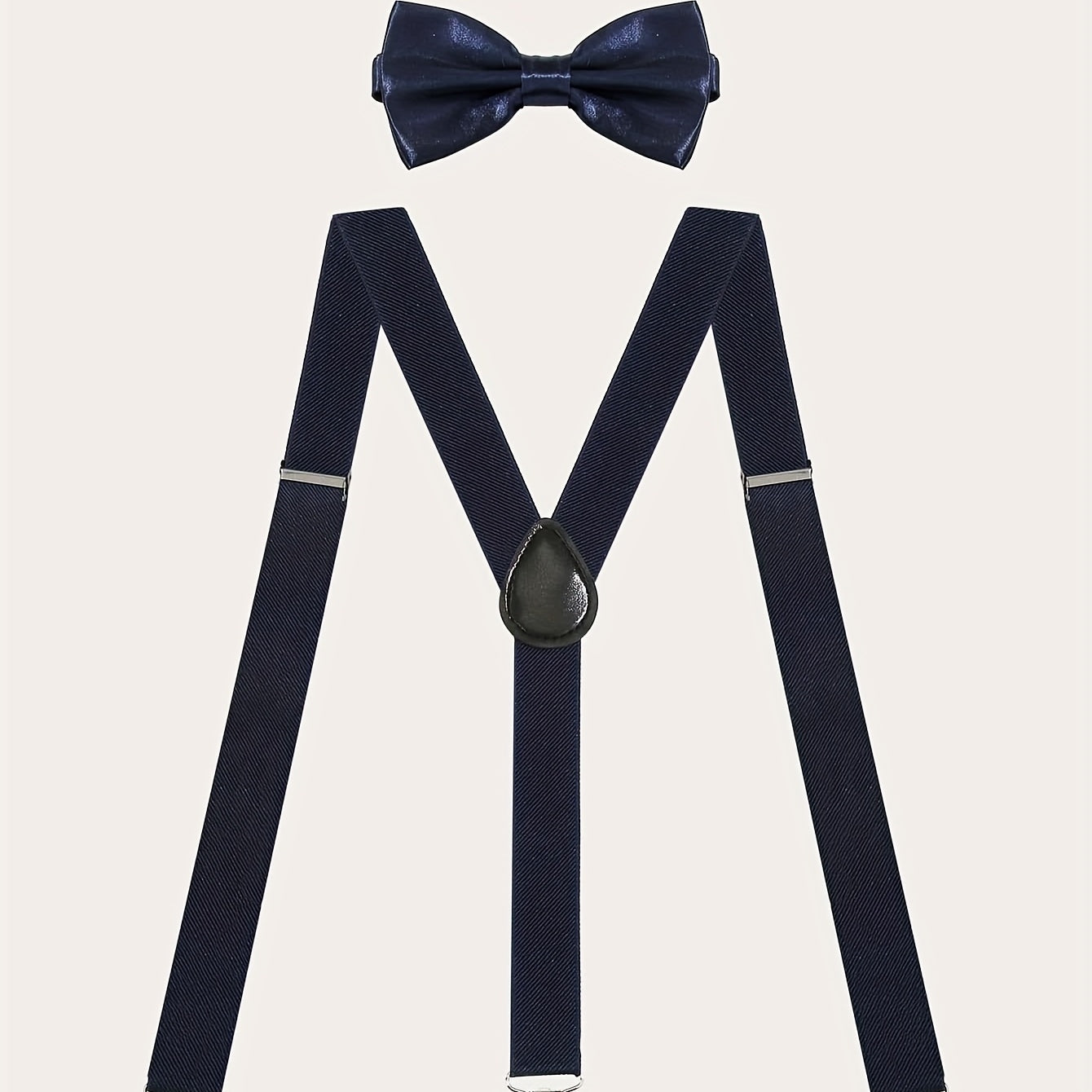 Men's Suspenders & Bow Tie Set For Wedding Party