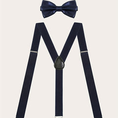 Men's Suspenders & Bow Tie Set For Wedding Party