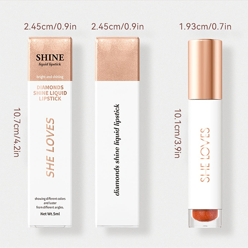 Glitter Liquid Lipsticks Matte Lip Glaze Waterproof Long Lasting Lip Gloss