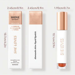 Glitter Liquid Lipsticks Matte Lip Glaze Waterproof Long Lasting Lip Gloss