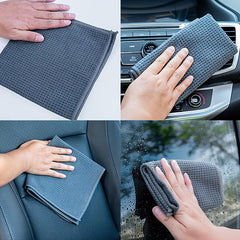Professional Microfiber Waffle Drying Car Wash Towel 60 cm Grey