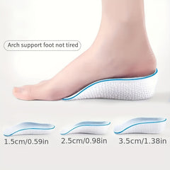 Height Increase Insoles Men Women Shoes Flat Feet Orthopedic Insole