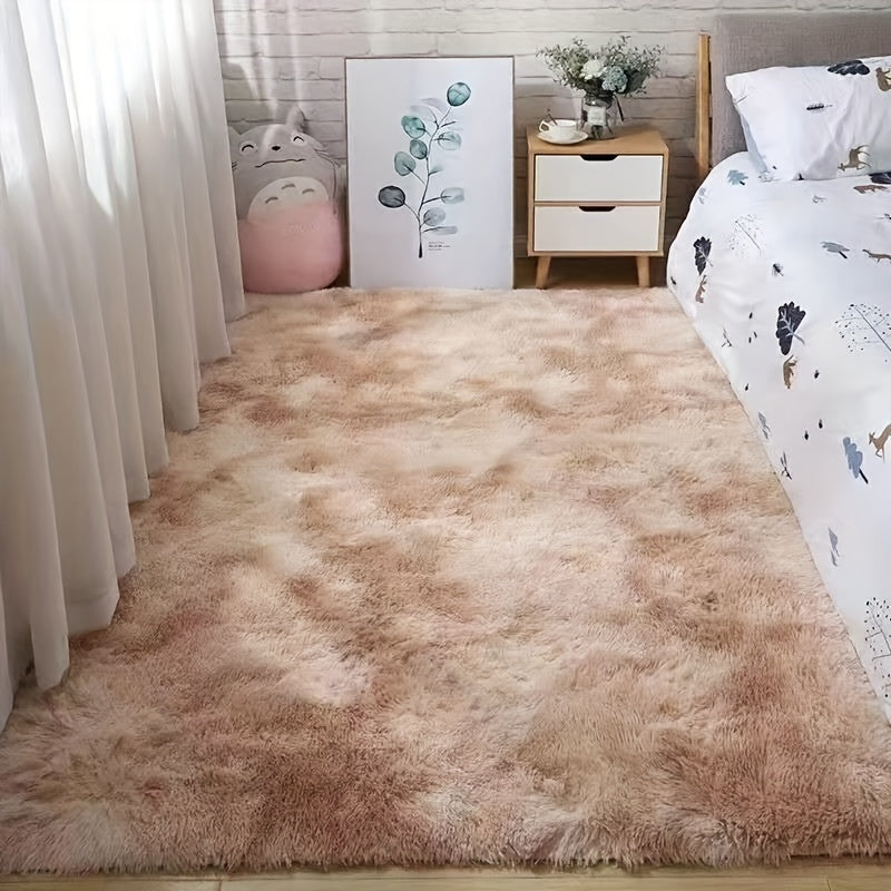 Ultra Soft Plush Rug Khaki Shaggy Area Rug for Living Room Bedroom