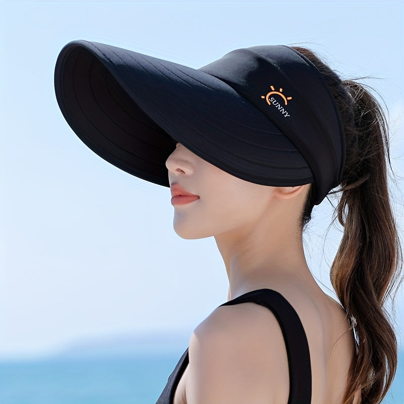 Wide Brim Sun Visor Hat UV Protection Sun Hats Women Beach Hats