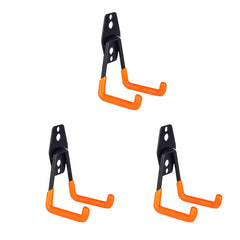 Heavy Duty Garage Hooks - Wall Mounted Practical Hooks with Anti-Slip Coating