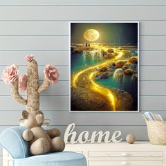 Landscape Rhinestone Painting Kit - 5D DIY Full Round Art Set