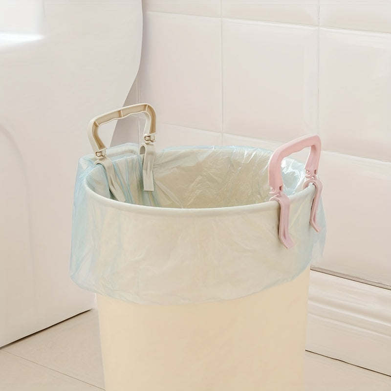 2pcs Trash Bag Clips Garbage Bin Clamp Anti Slip Fixation Clip