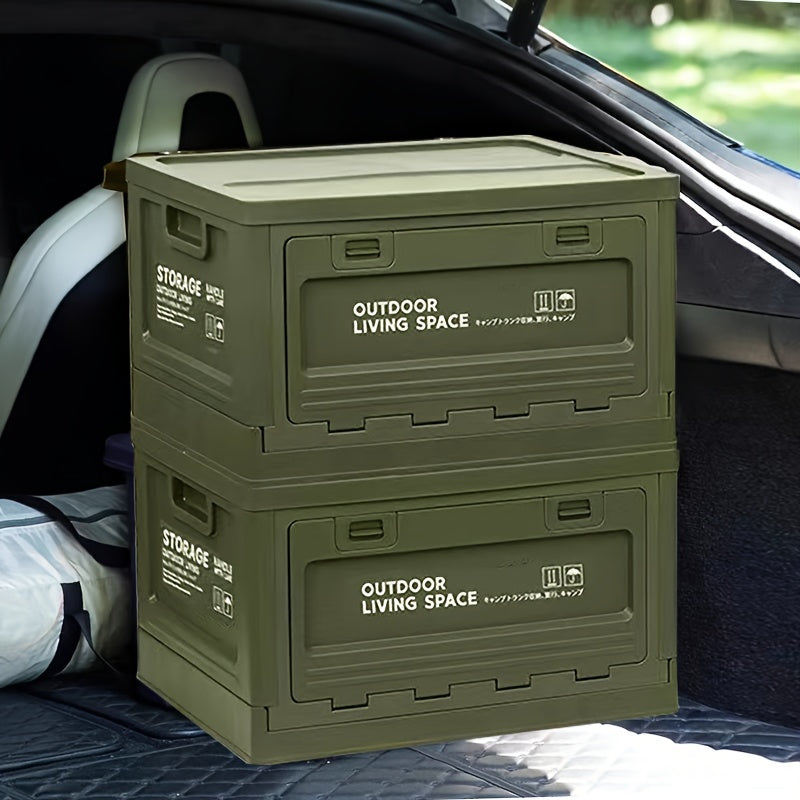 50L 13 2Gallons Folding Storage Bin Outdoor Camping Supplies