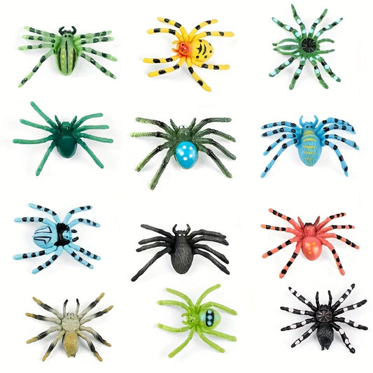 12pcs Colorful Spider Web Set Assorted Colors Educational Decor for Kids