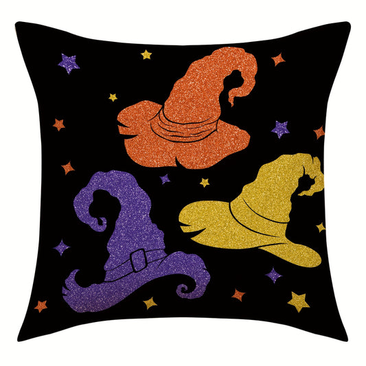 Halloween Linen Throw Pillow Covers