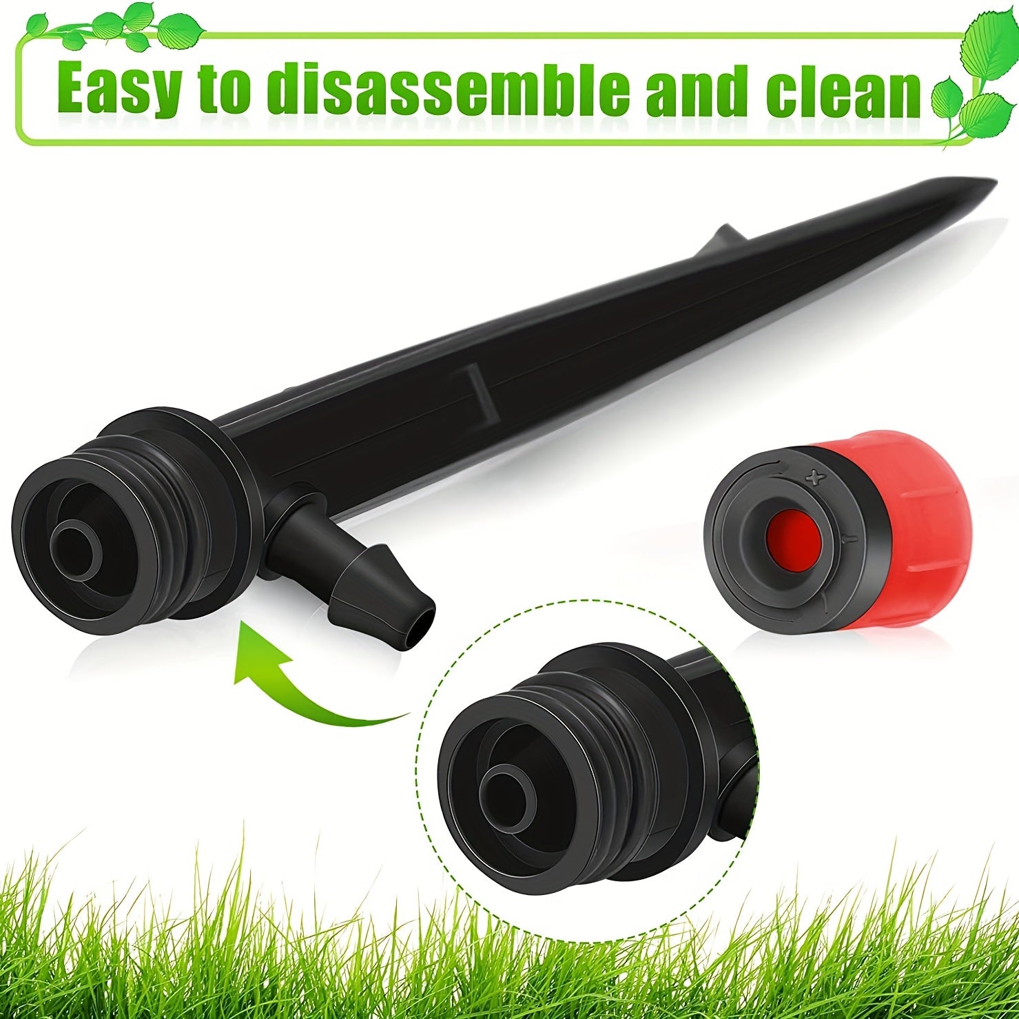 Adjustable Drip Irrigation Emitters with Stake