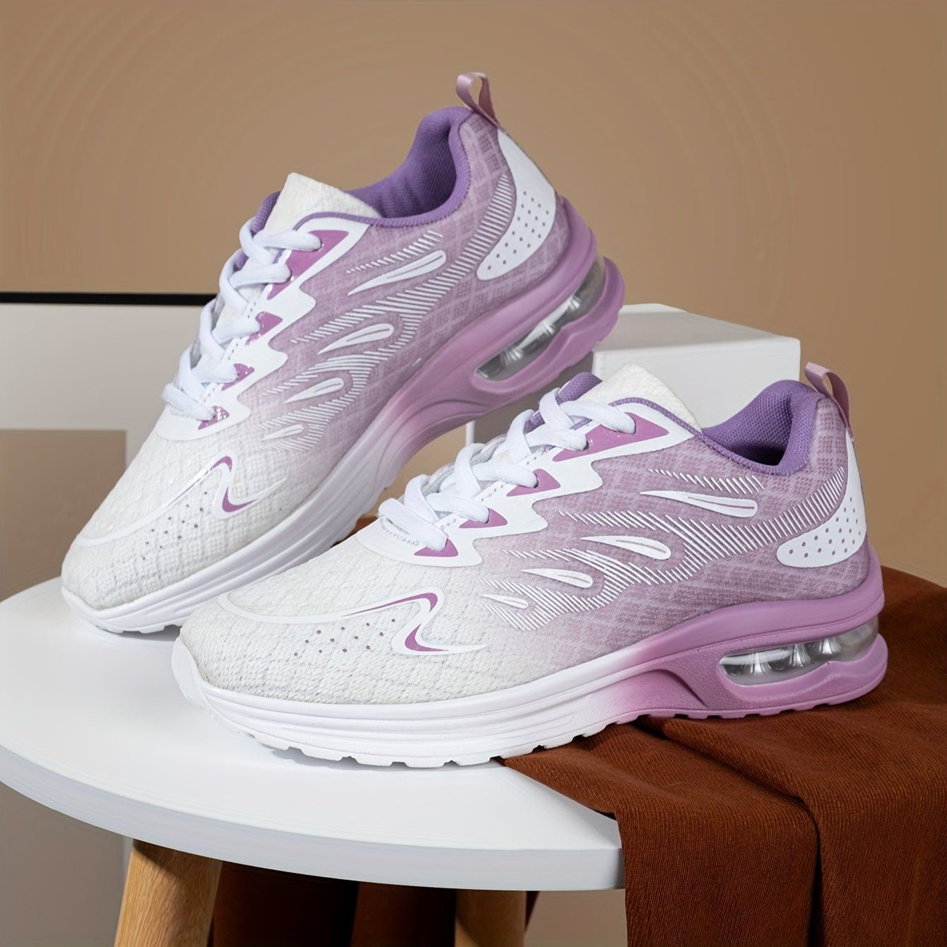 Gradient Air Cushion Running Shoes Wear Resistance Non Slip Outdoor Sneakers