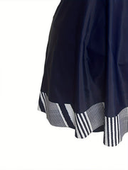 Striped Crisscross Back Tankini Set