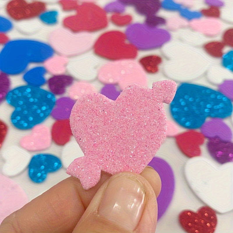 Mother's Love Stickers Red Heart Foam Self Adhesive Love Shape