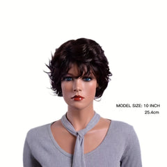 Short Curly Hair Unisex Synthetic Fiber