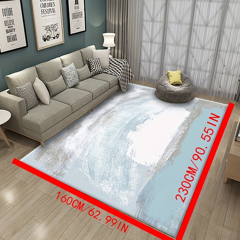 Abstract Ink Painting Floor Mat Soft Durable Carpet 62x90in