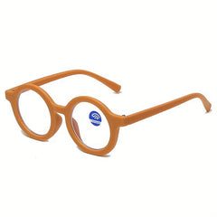 Round Frame Glasses Flat Mirror Glasses For Baby Girls Kids