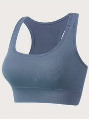 Ribbed Sports Bra Racerback Yoga Fitness Lingerie