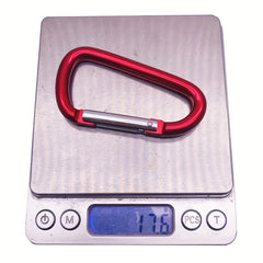 6pcs Aluminum D Buckle Backpack Carabiner Outdoor Camping Hiking