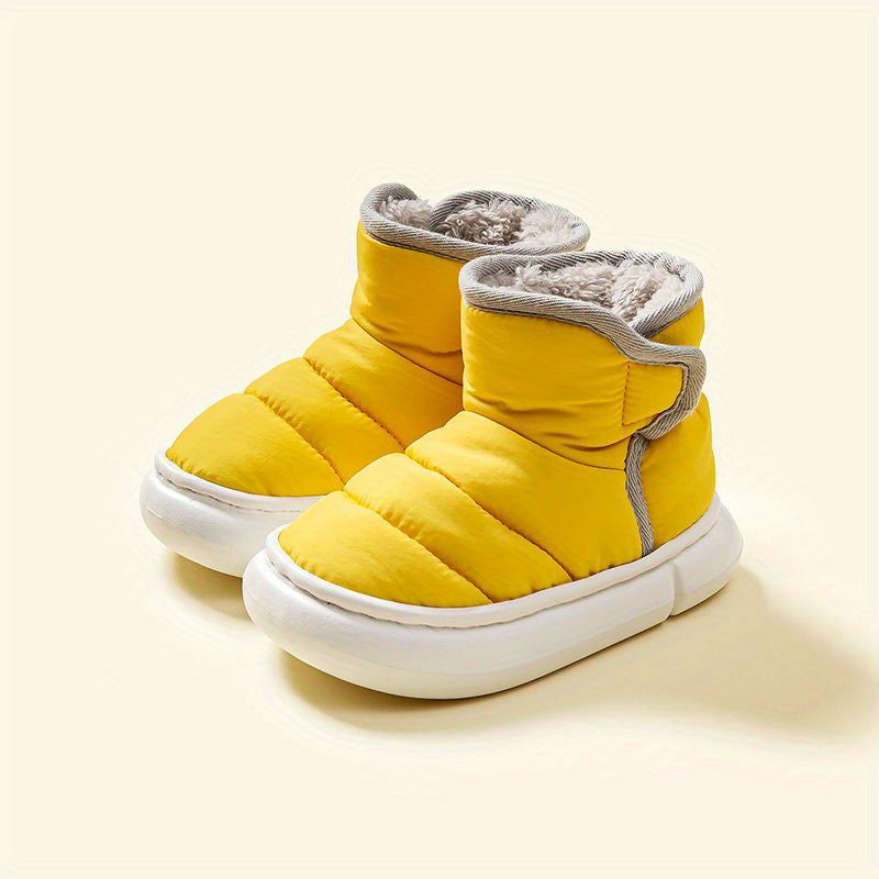 Girls' Plus Fleece House Shoes Non Slip Indoor Winter Shoes