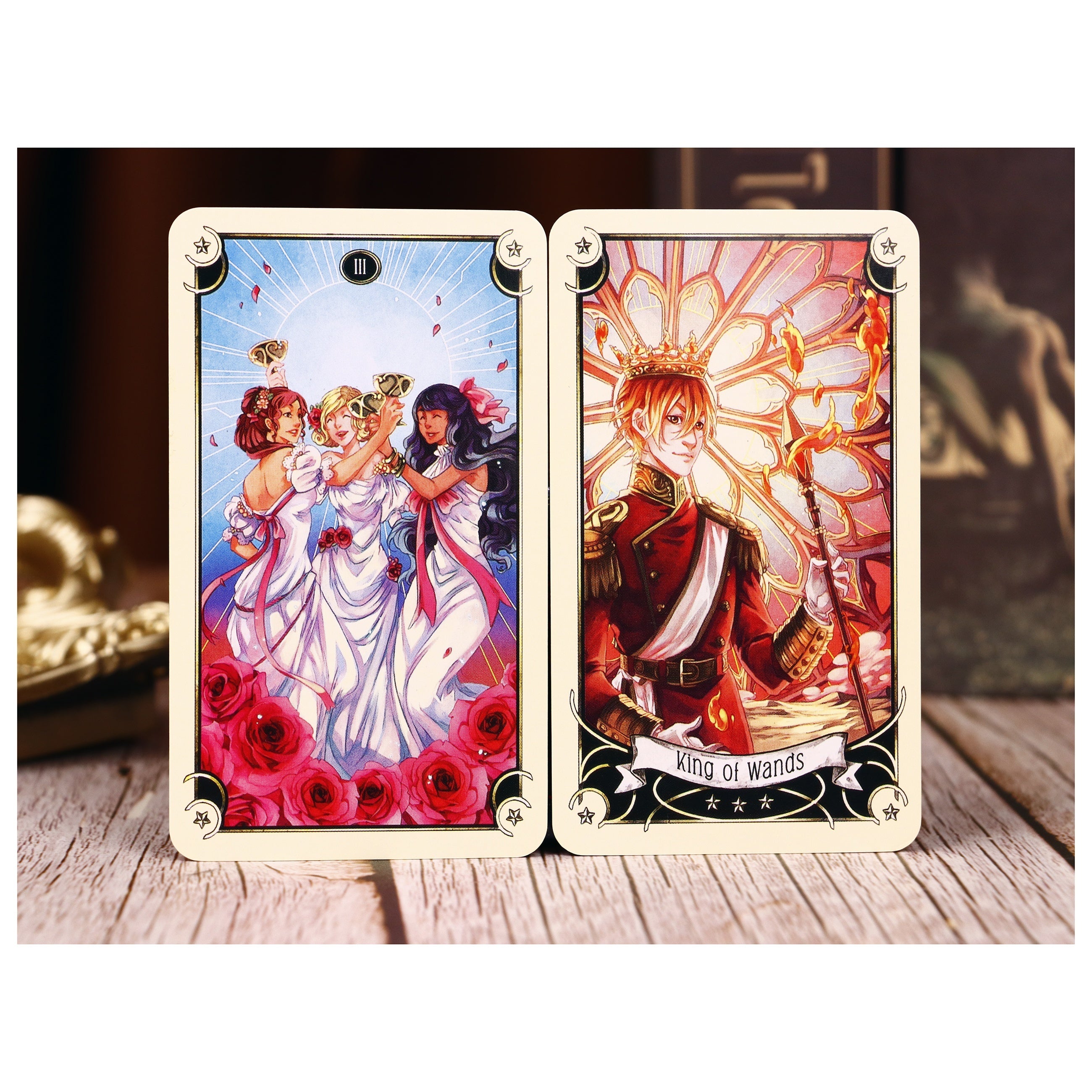 Mystical Manga Tarot Card Set with Guide - Outdoor Camping Game