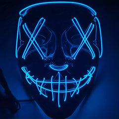 Men's LED Mask Glows In Dark for Parties