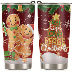 Christmas Pattern Stainless Steel 590ml Insulated Tumbler