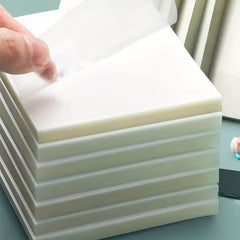 3x3 Clear Sticky Notes Waterproof Self Adhesive Translucent Sticky Note Pads