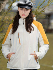 Women's Waterproof Outdoor Sports Jacket - Hooded, Hiking, Mountaineering