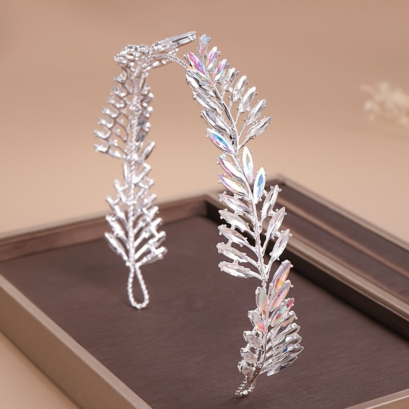 Baroque Crystal Headband Tiara Bride Crown Prom Rhinestone Wedding