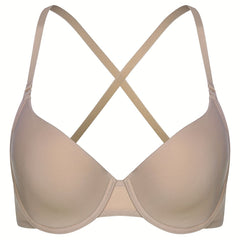 Solid T Shirt Bra Breathable Push Up Lingerie