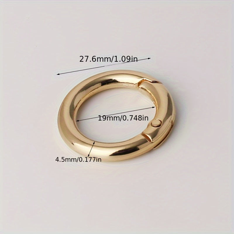 10pcs Circular Mountaineering Clasp Key Ring Fastener