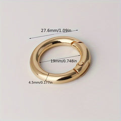 10pcs Circular Mountaineering Clasp Key Ring Fastener