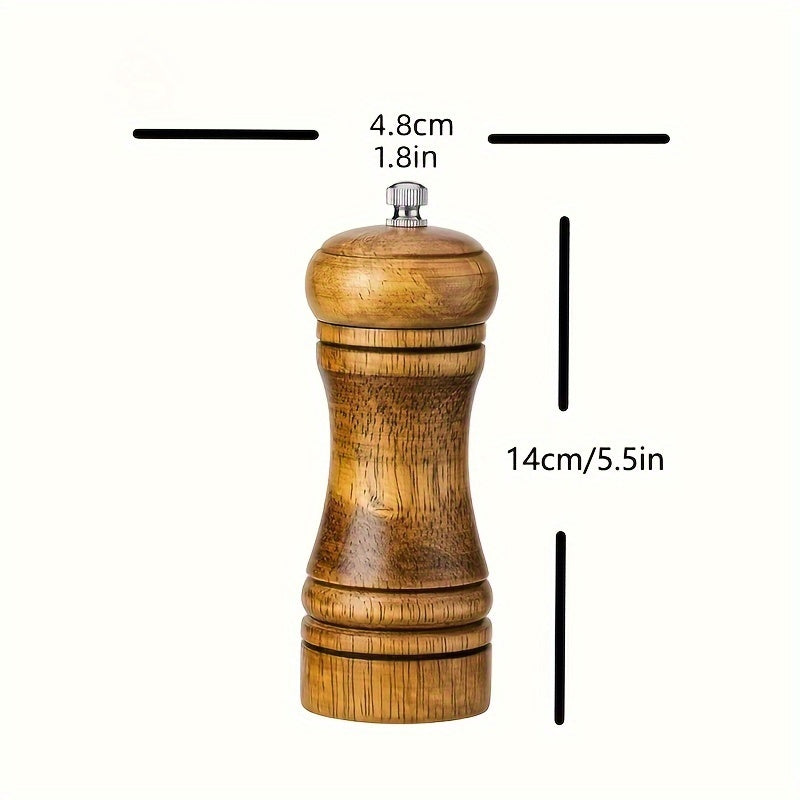 Wooden Handle Manual Pepper Grinder Ceramic Core Coffee Bean Spice