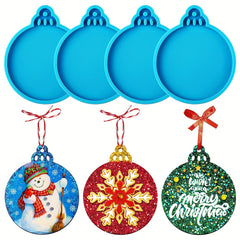 Christmas Resin Silicone Molds Set - DIY Crafts Jewelry Keychain Making