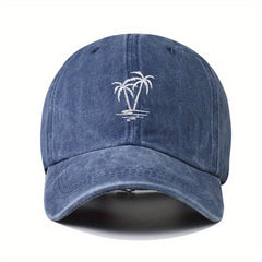 Embroidered Coconut Washed Baseball Cap